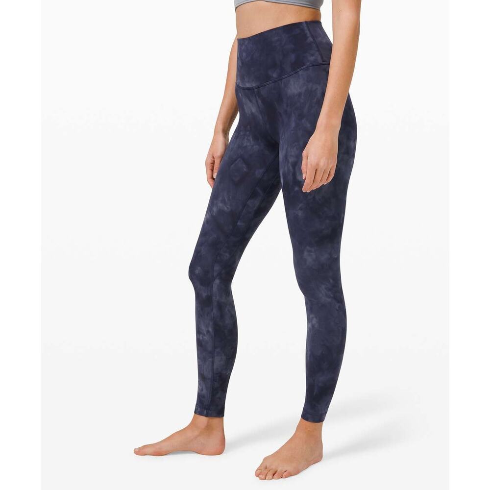 Lululemon Align Pant 28" *Diamond Dye Asphalt Grey True Navy Sz 6